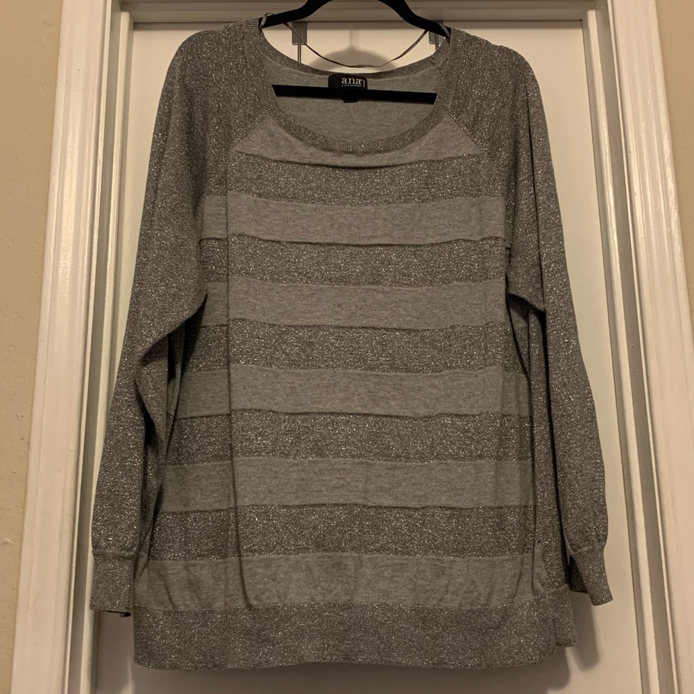 Grey and silver light weight sweater